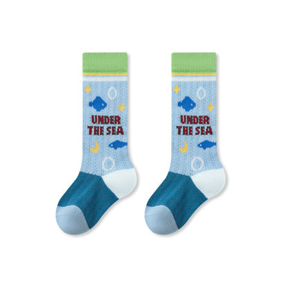 MyKids-USA® Baby Kids Breathable Color Patchwork Stockings