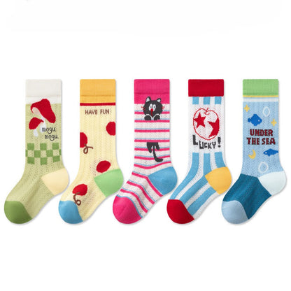 MyKids-USA® Baby Kids Breathable Color Patchwork Stockings