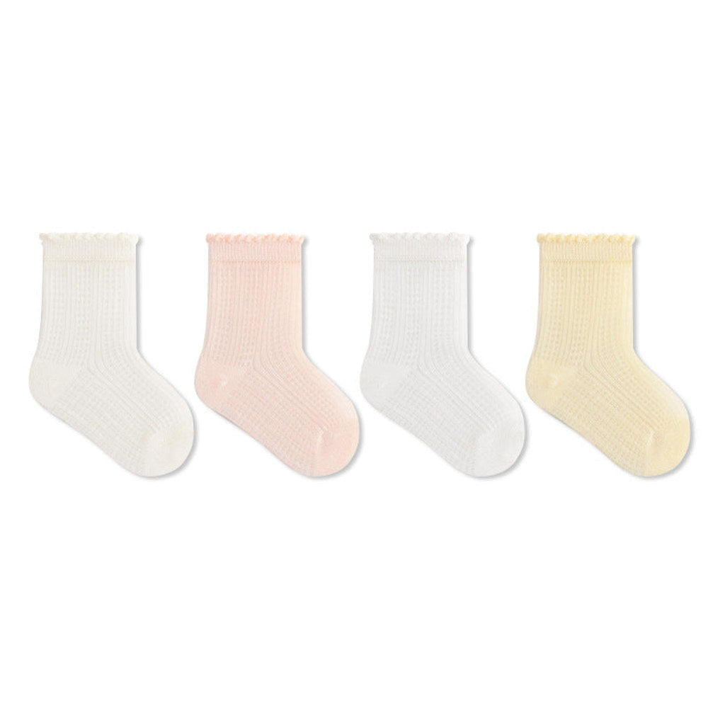 MyKids-USA® Baby Kids Breathable Solid Color Socks Set