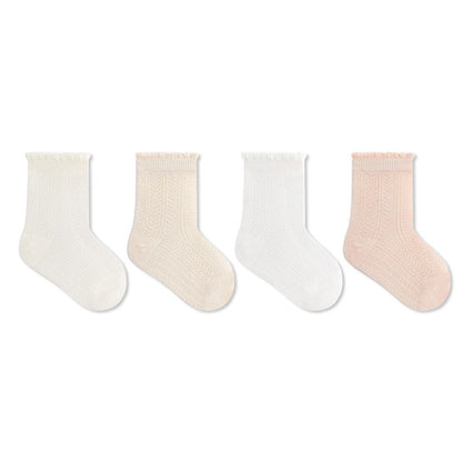 MyKids-USA® Baby Kids Breathable Solid Color Socks Set
