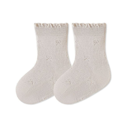 MyKids-USA® Baby Kids Breathable Solid Color Socks
