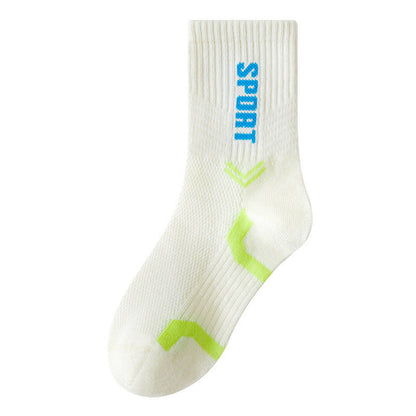MyKids-USA® Kids Breathable Letters Pattern Sporty Socks Set