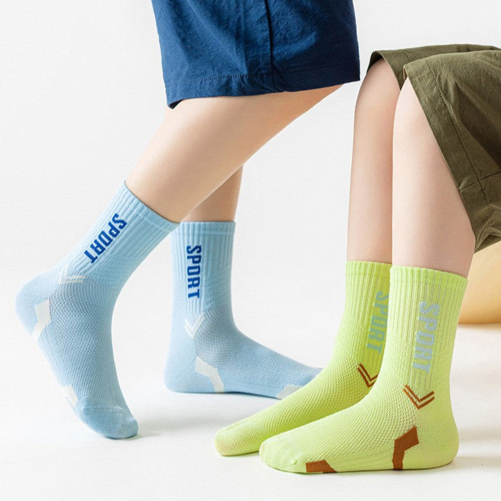 MyKids-USA® Kids Breathable Letters Pattern Sporty Socks Set