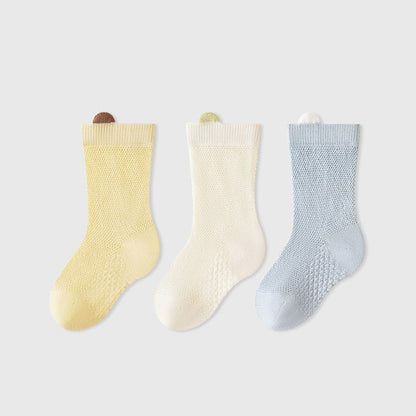 MyKids-USA® Baby Kids Breathable Color Patchwork Socks Set