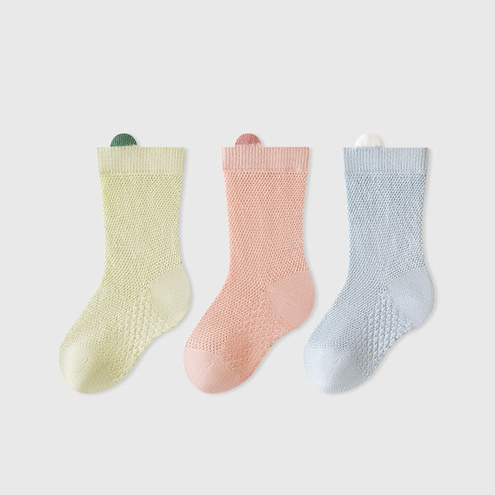 MyKids-USA® Baby Kids Breathable Color Patchwork Socks Set