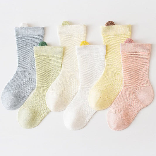 MyKids-USA® Baby Kids Breathable Color Patchwork Socks Set