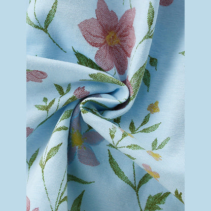MyKids-USA® Short Sleeves Floral Dress for Stylish Girls