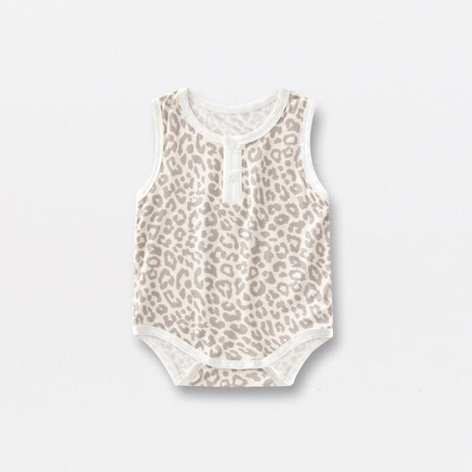 MyKids-USA® Baby Sleeveless Floral and Animals Pattern Bodysuits
