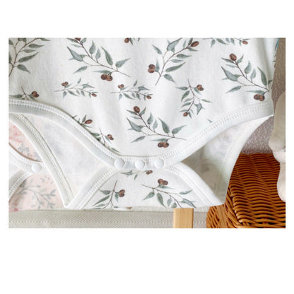 Summer Arrival Baby Sleeveless Floral Pattern Bodysuits