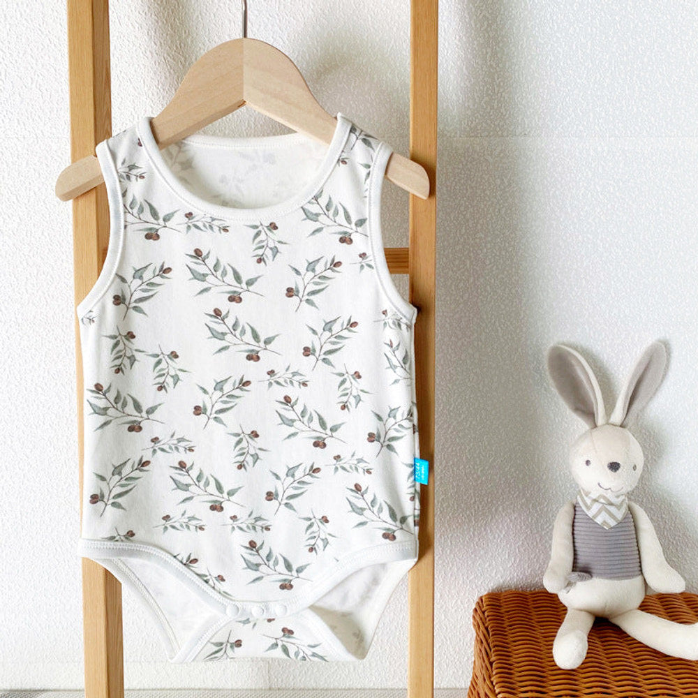 Summer Arrival Baby Sleeveless Floral Pattern Bodysuits