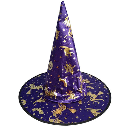 MyKids-USA Halloween Bronzed Witch Hats