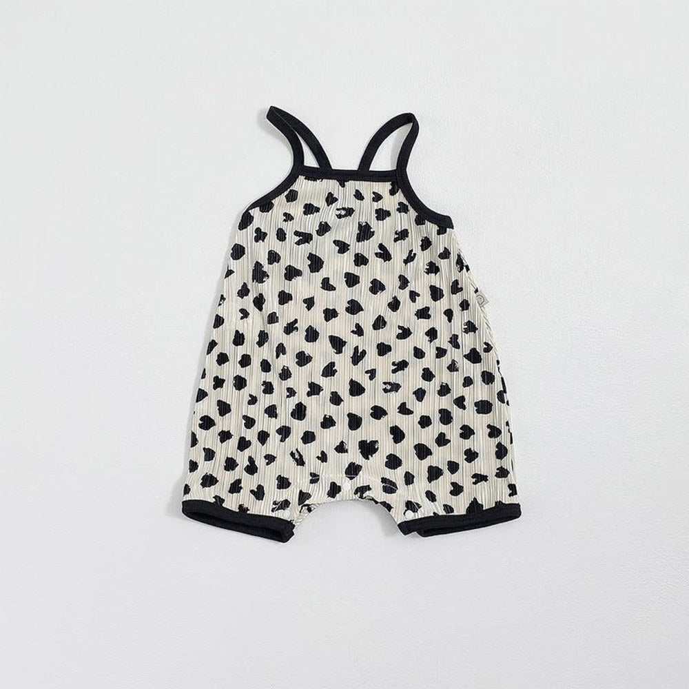 MyKids-USA® Summer Arrival Baby Sleeveless Hearts Pattern Rompers Bodysuits