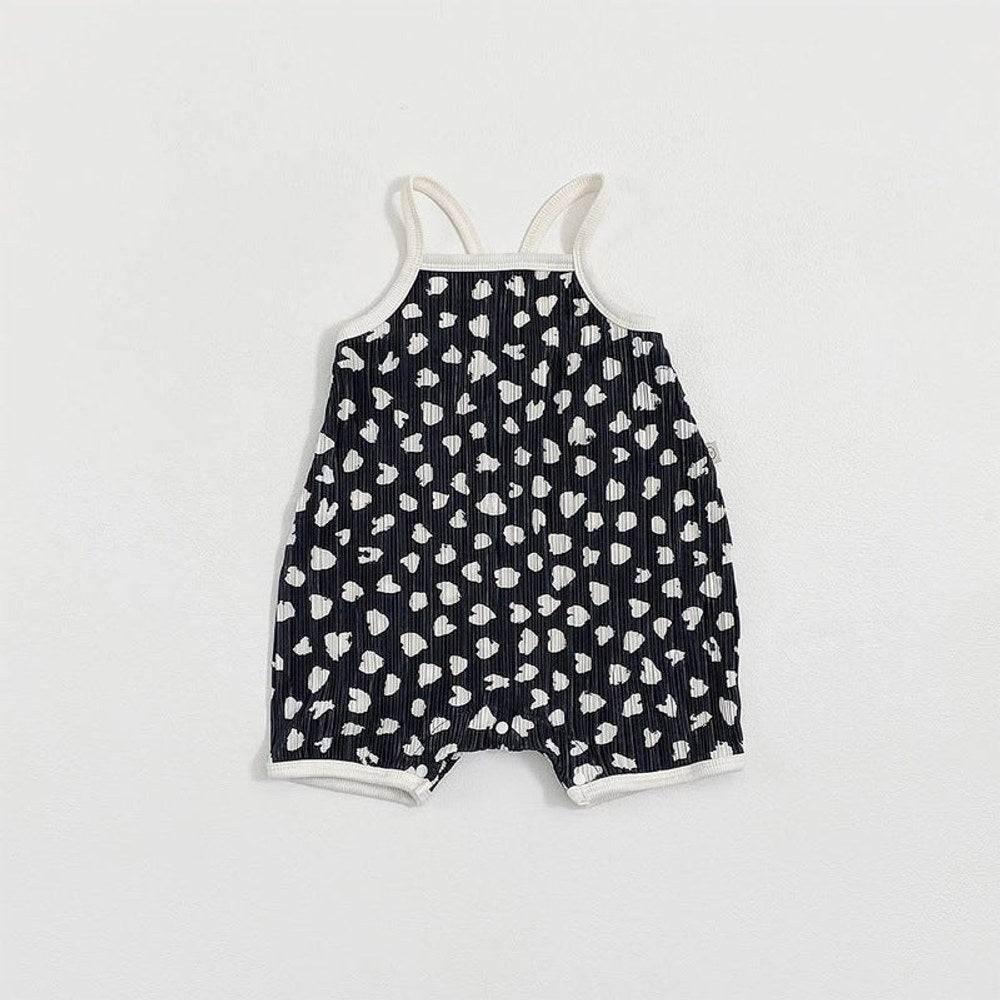 MyKids-USA® Summer Arrival Baby Sleeveless Hearts Pattern Rompers Bodysuits