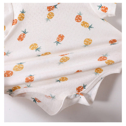 MyKids-USA® Summer Arrival Baby Girls Short Sleeves Fruits Pattern Bodysuit