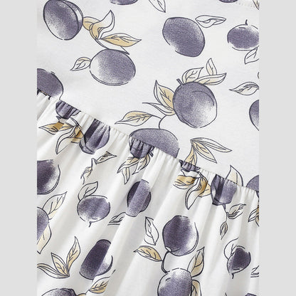MyKids-USA® Summer Baby Kids Girls Short Sleeves Fruits Pattern Dress