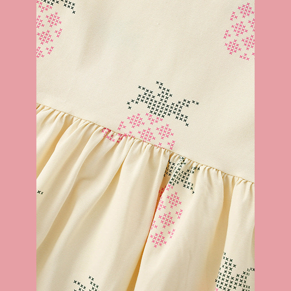 MyKids-USA® Summer Baby Kids Girls Sleeveless Fruits Pattern Dress