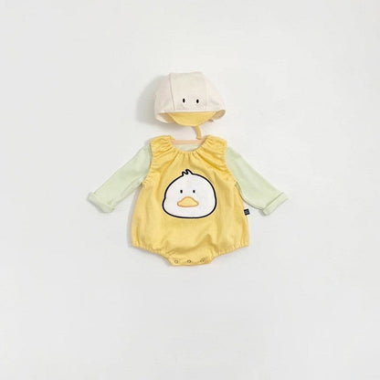 MyKids-USA® Arrival Autumn Baby Kids Long Sleeves Top and Cartoon Overalls Clothing Set