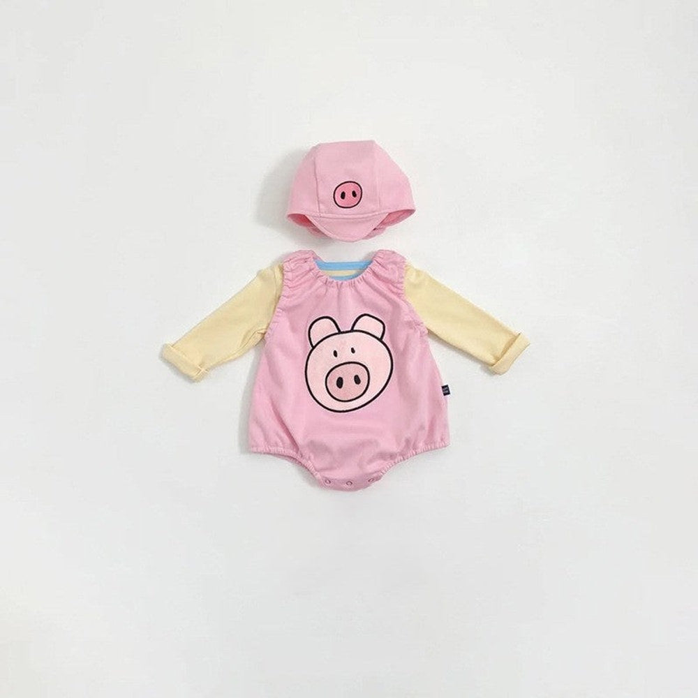 MyKids-USA® Arrival Autumn Baby Kids Long Sleeves Top and Cartoon Overalls Clothing Set