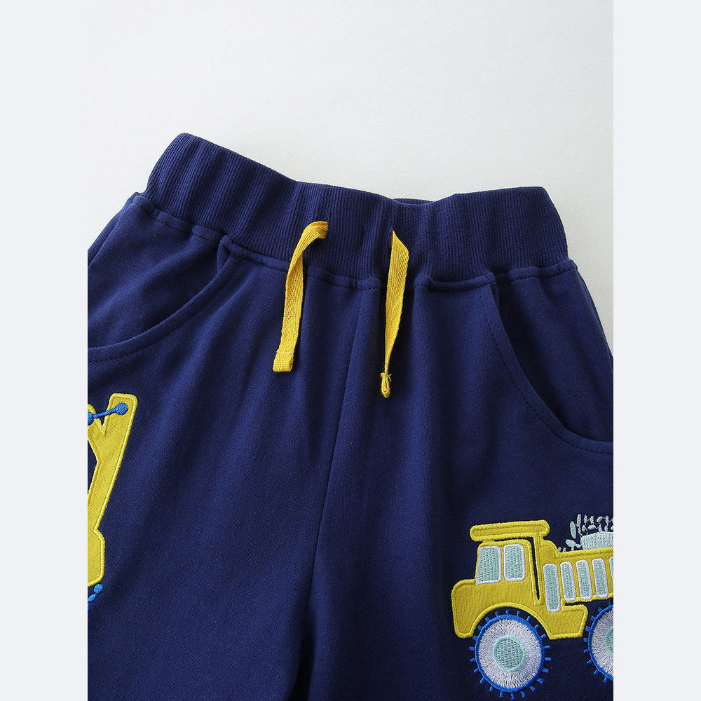 MyKids-USA® Arrival Summer Baby Kids Boys Short Sleeves Cartoon Letters Pattern T-shirt and Shorts Clothing Set