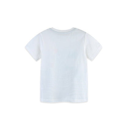 MyKids-USA® Summer Boys’ Cartoon Pattern Striped T-shirt in European and American Style