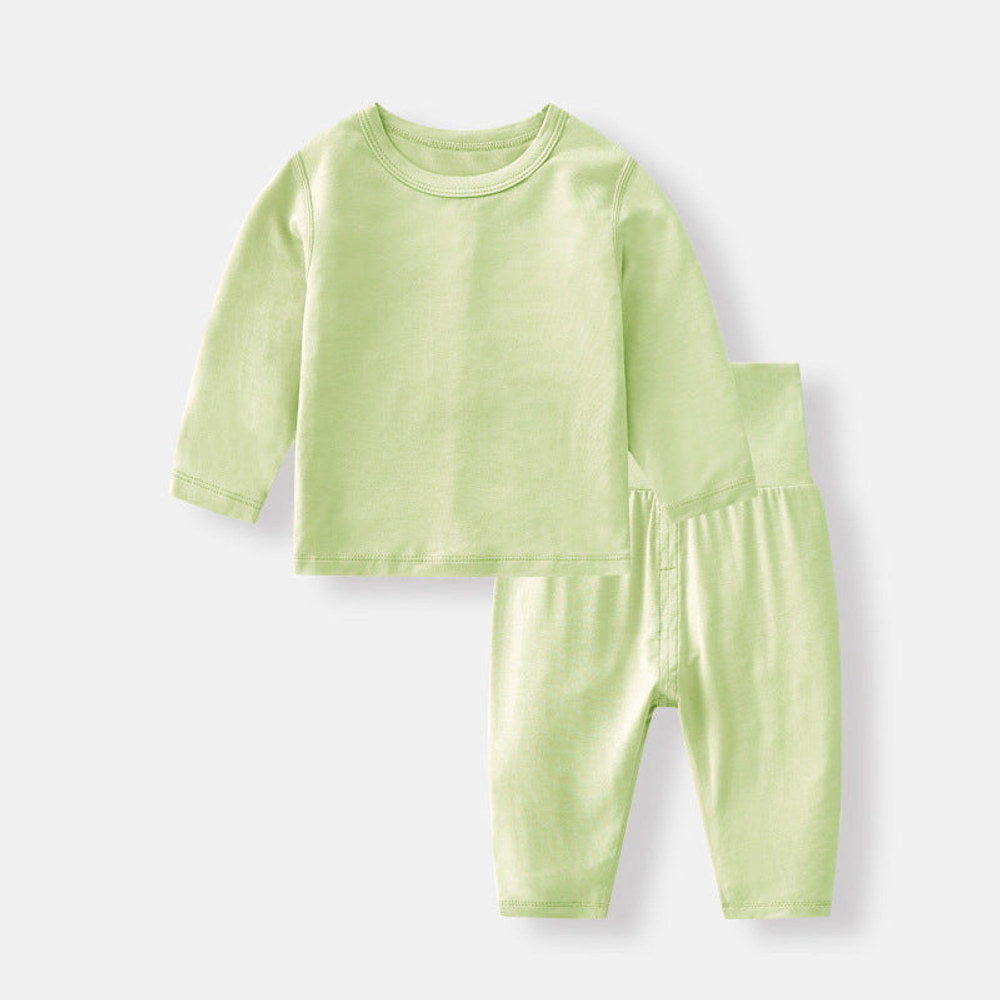 MyKids-USA® Design Autumn Baby Kids Unisex Long Sleeves Solid Color Top with Pants Set