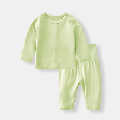 MyKids-USA® Design Autumn Baby Kids Unisex Long Sleeves Solid Color Top with Pants Set