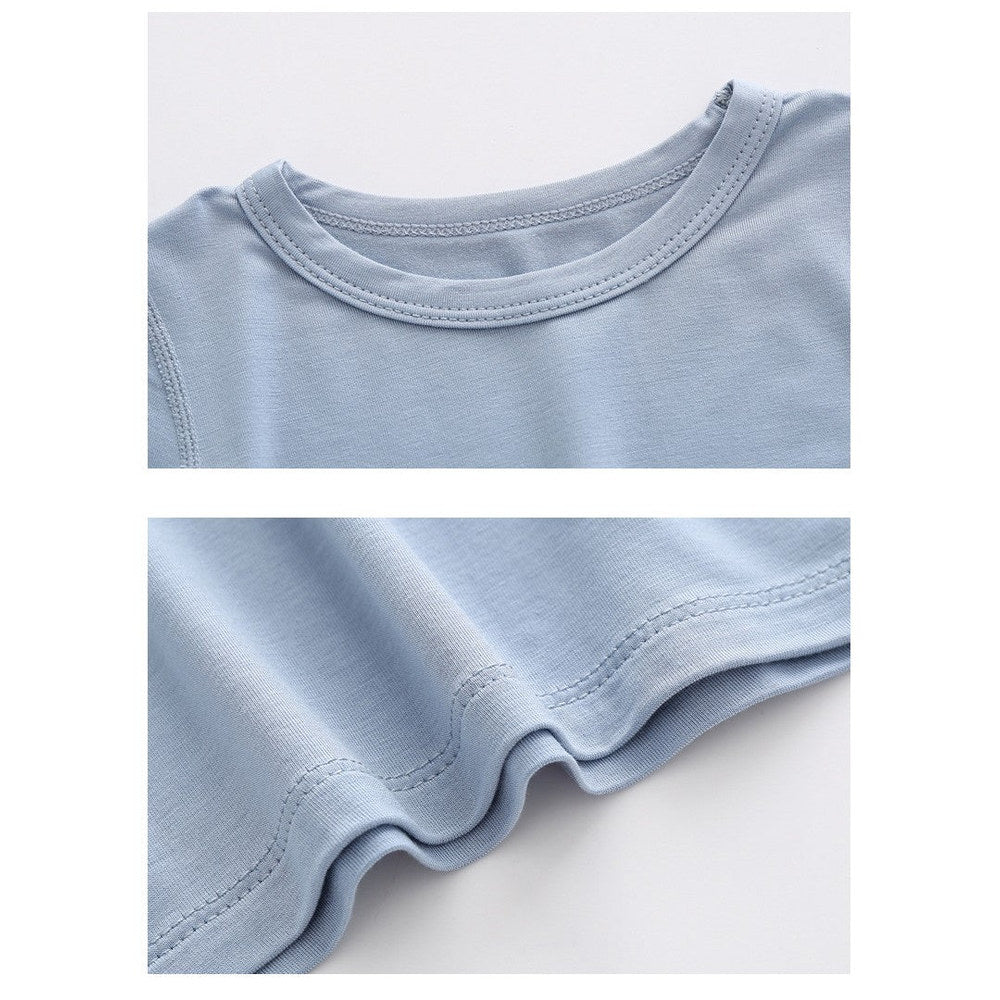 MyKids-USA® Design Autumn Baby Kids Unisex Long Sleeves Solid Color Top with Pants Set