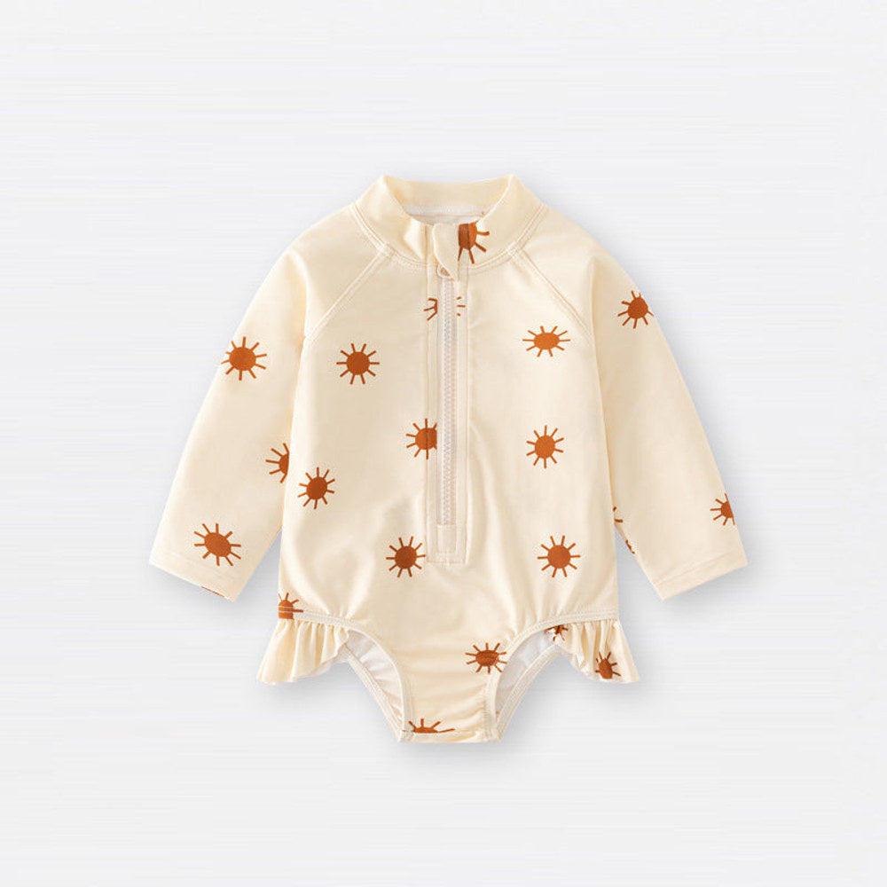 MyKids-USA® Summer Arrival Baby Girls Casual Cute Pattern Zip-up Swimwear