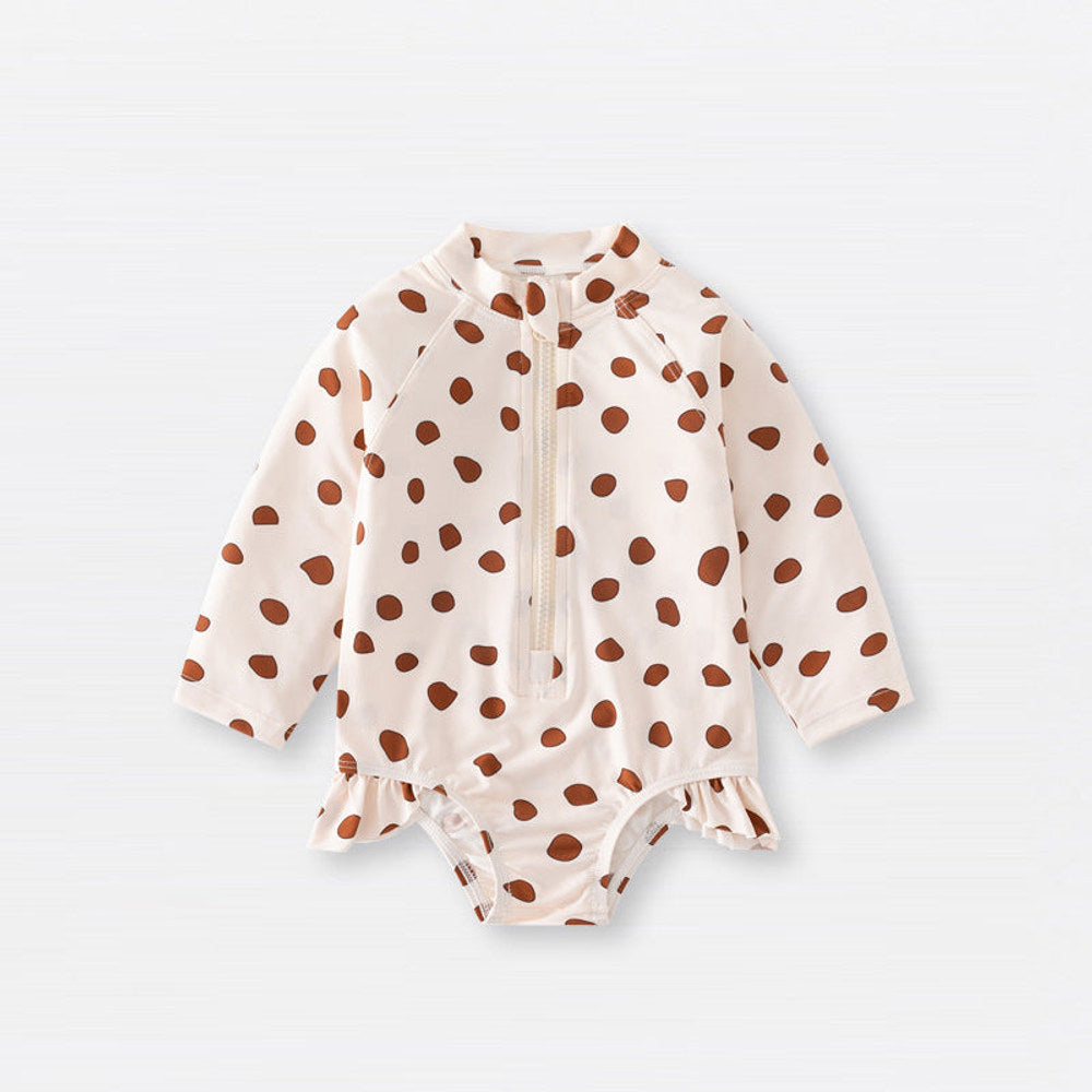 MyKids-USA® Summer Arrival Baby Girls Casual Cute Pattern Zip-up Swimwear