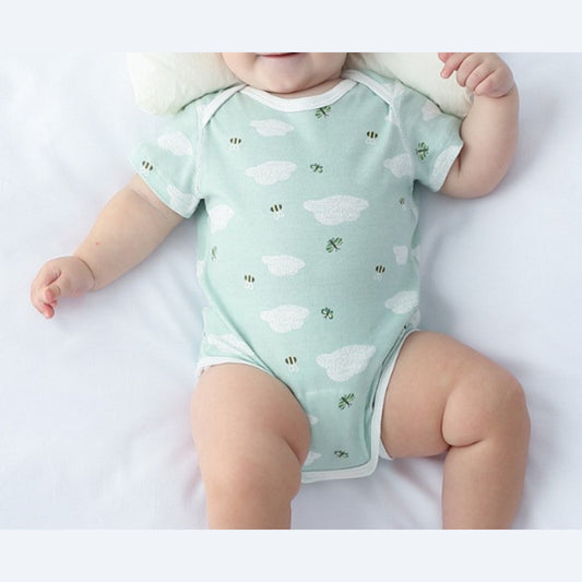MyKids-USA® Short Sleeves Casual Pattern Bodysuit