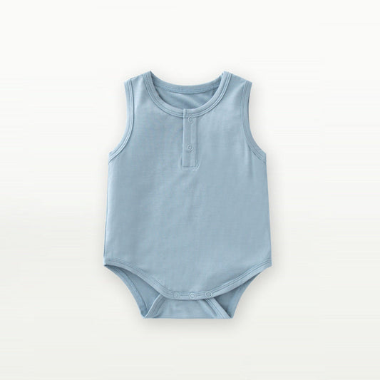 MyKids-USA® Sleeveless Solid Color Bodysuit