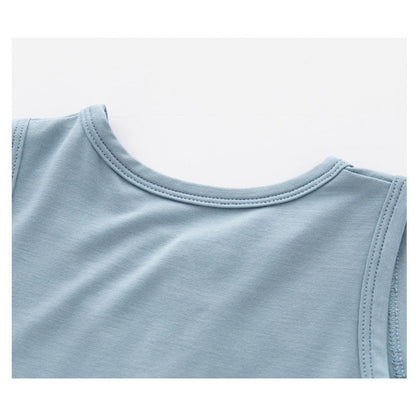 MyKids-USA® Summer Arrival Sleeveless Solid Color Bodysuit