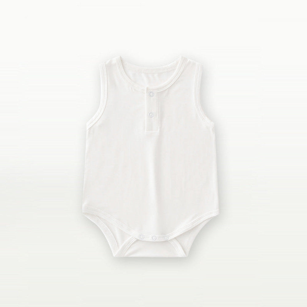 MyKids-USA® Summer Arrival Sleeveless Solid Color Bodysuit
