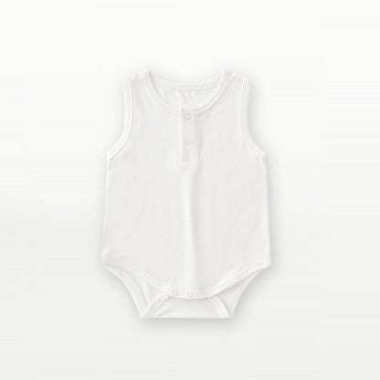 MyKids-USA® Summer Arrival Sleeveless Solid Color Bodysuit