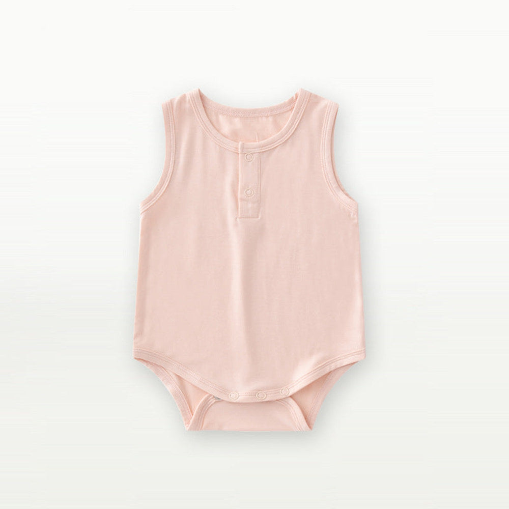 MyKids-USA® Summer Arrival Sleeveless Solid Color Bodysuit