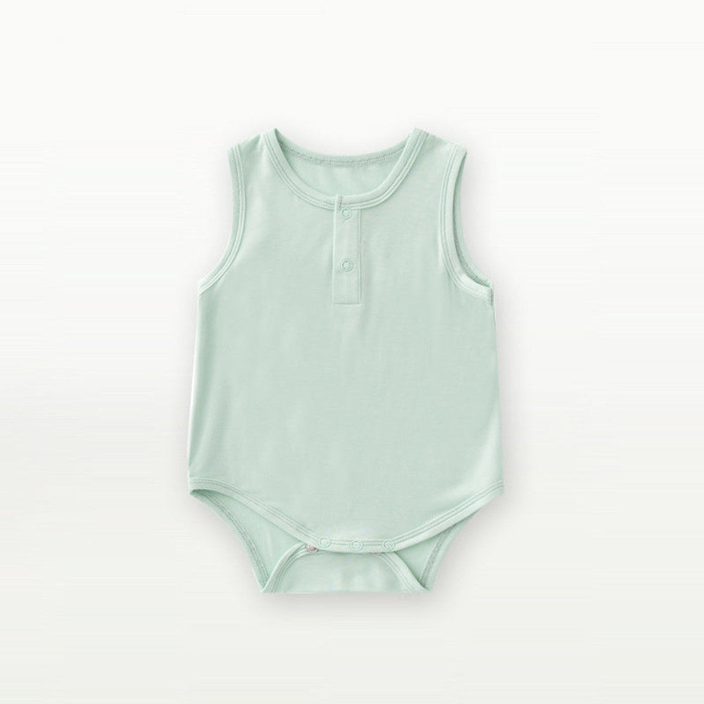 MyKids-USA® Summer Arrival Sleeveless Solid Color Bodysuit