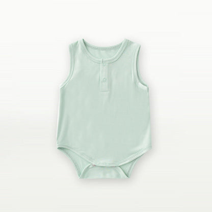MyKids-USA® Summer Arrival Sleeveless Solid Color Bodysuit