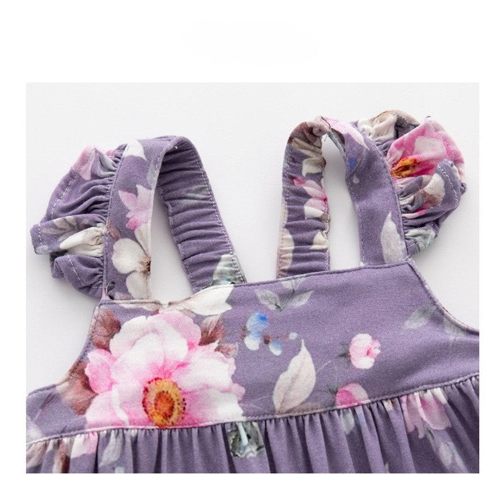 MyKids-USA® Summer Arrival Baby Girls Sleeveless Floral Bodysuit