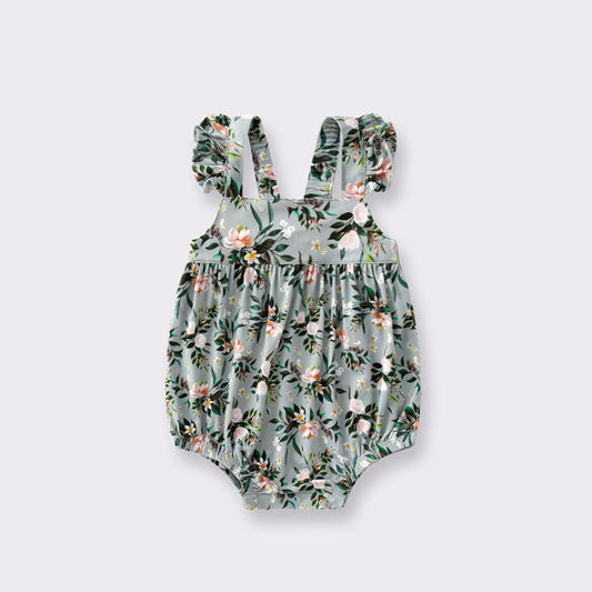 MyKids-USA® Baby Girls Sleeveless Floral Bodysuit