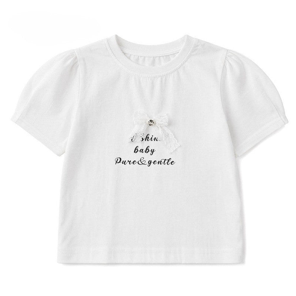 MyKids-USA® Arrival Summer Baby Kids Girls Short Sleeves Letters Pattern T-shirt and Plaid Skirt