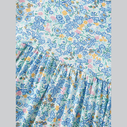 MyKids-USA® Summer Baby Kids Girls Short Sleeves Floral Pattern Dress