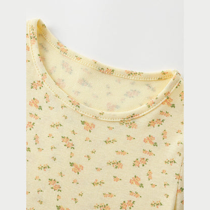 MyKids-USA® Summer Baby Kids Girls Short Sleeves Floral Pattern Dress