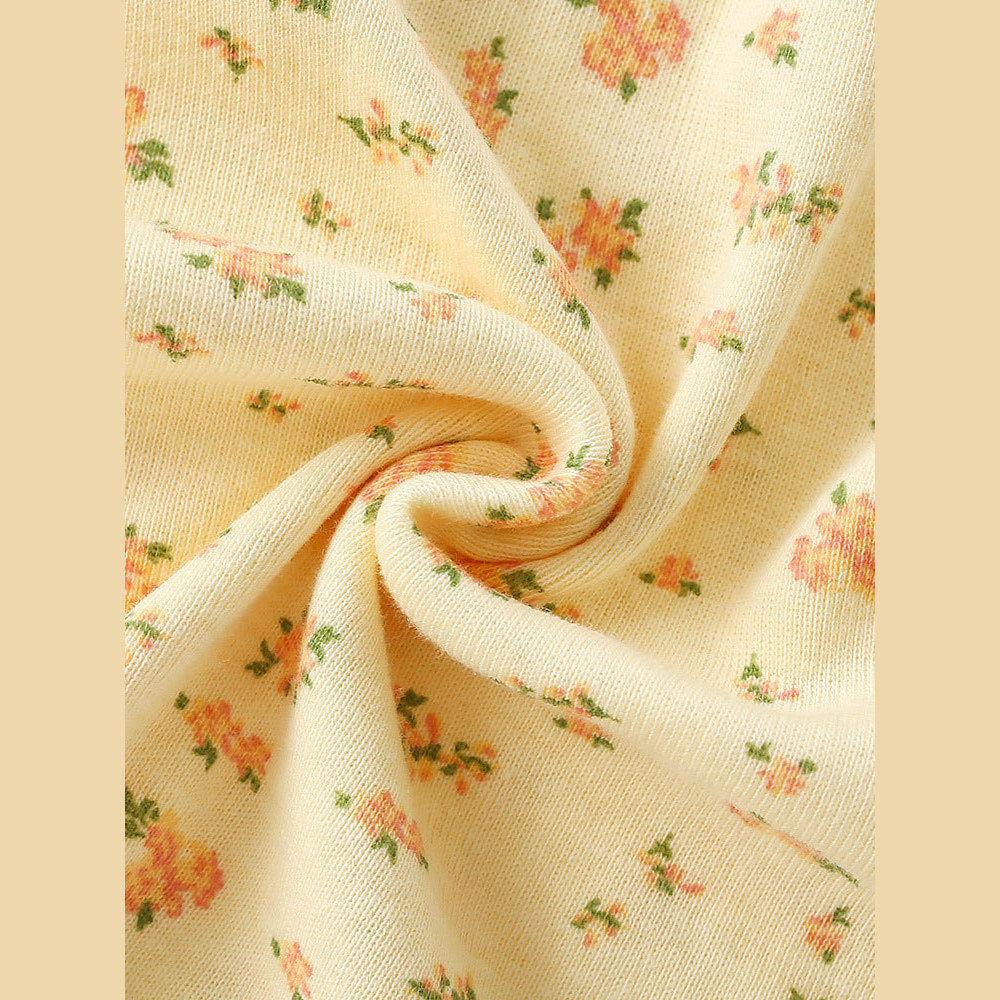 MyKids-USA® Summer Baby Kids Girls Short Sleeves Floral Pattern Dress