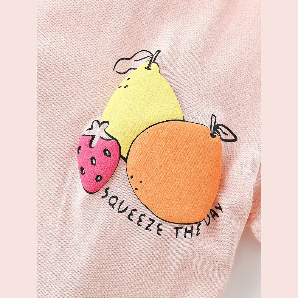 MyKids-USA® Arrival Summer Baby Kids Girls Short Sleeves Fruits Pattern T-shirt and Pants Clothing Set
