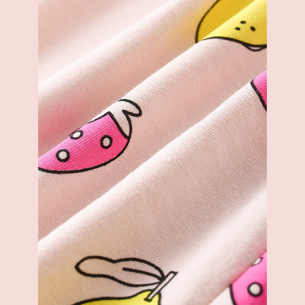 MyKids-USA® Arrival Summer Baby Kids Girls Short Sleeves Fruits Pattern T-shirt and Pants Clothing Set