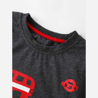 MyKids-USA® Summer Boys’ Cartoon Pattern T-shirt in European and American Style