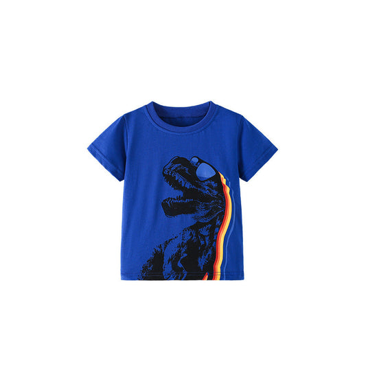 MyKids-USA® Boys’ Cartoon Pattern T-shirt in European and American Style