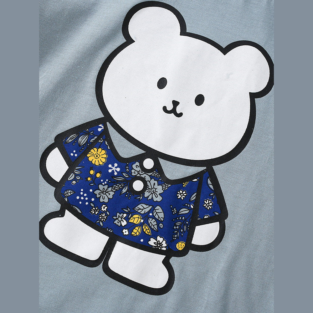 MyKids-USA® Summer Girls’ Cartoon Pattern T-shirt in European and American Style