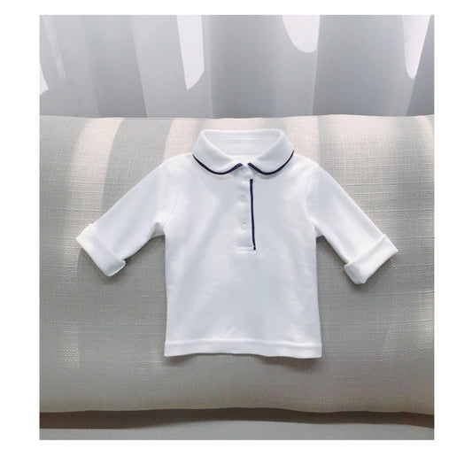 MyKids-USA® Baby Kids Boys Turn-down Collar Shirt