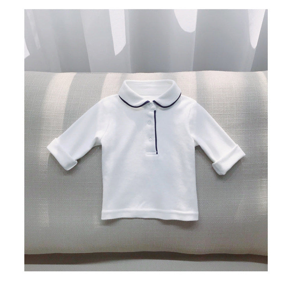 MyKids-USA® Arrival Spring and Autumn Baby Kids Boys Turn-down Collar Shirt